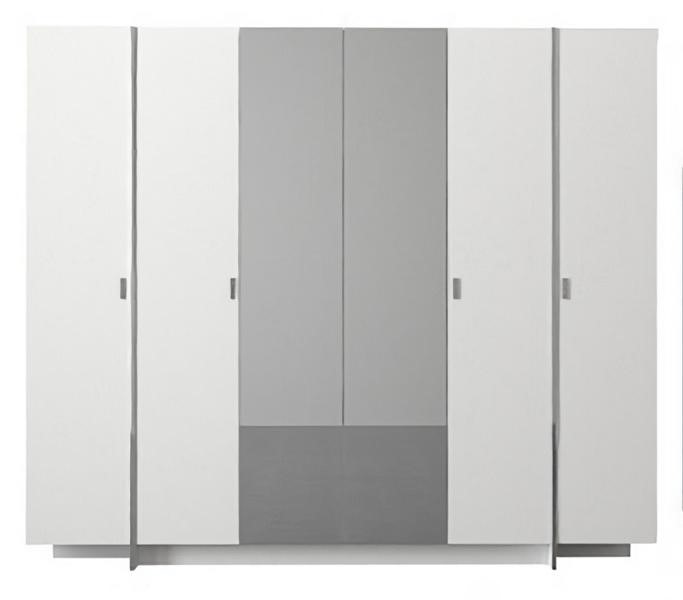 Bedroom wardrobe modern furniture white wood luxury design