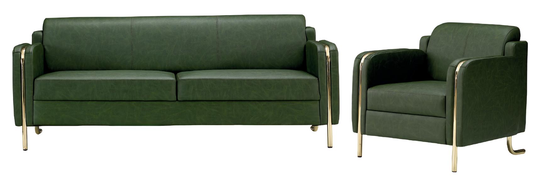 Luxury Leather Sofa Set Living Room 3-Seater Armchair Design Modern New