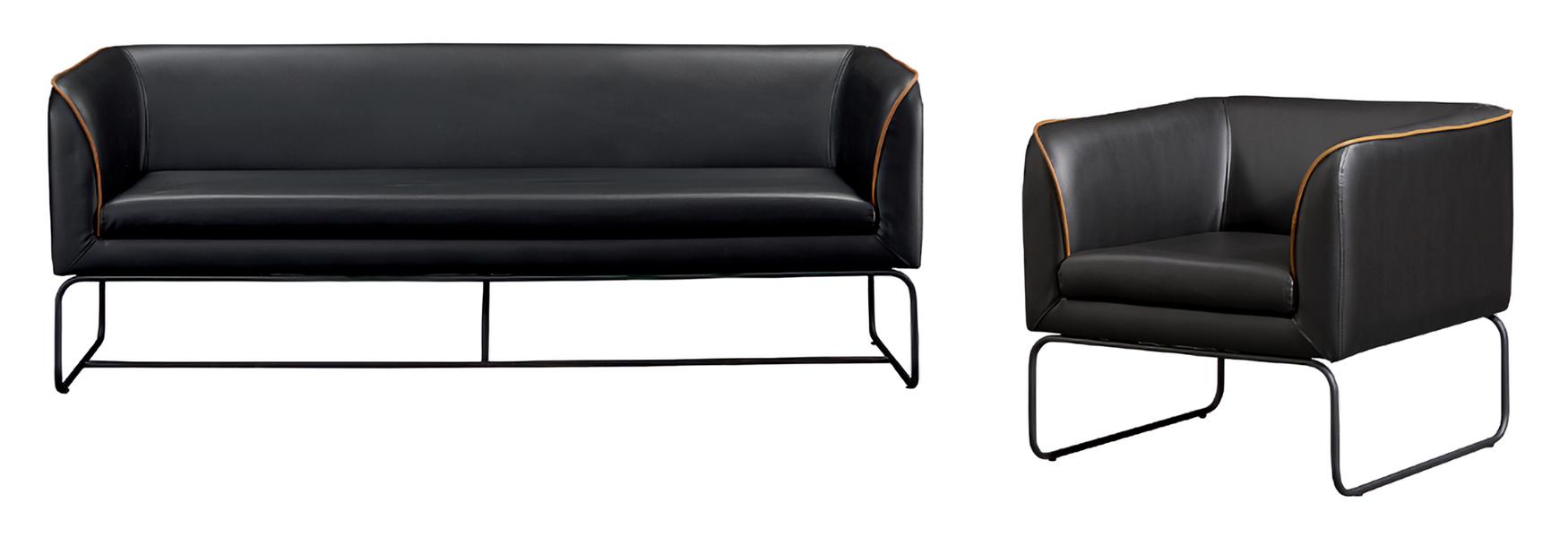 Reception sofa meeting sofa conference lobby office couch business 3+1.