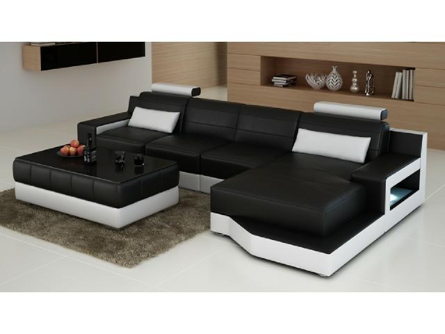 LEATHER SOFA CORNER SOFA Custom-made SOFA USB LIVING LANDSCAPE BED FUNCTION SET