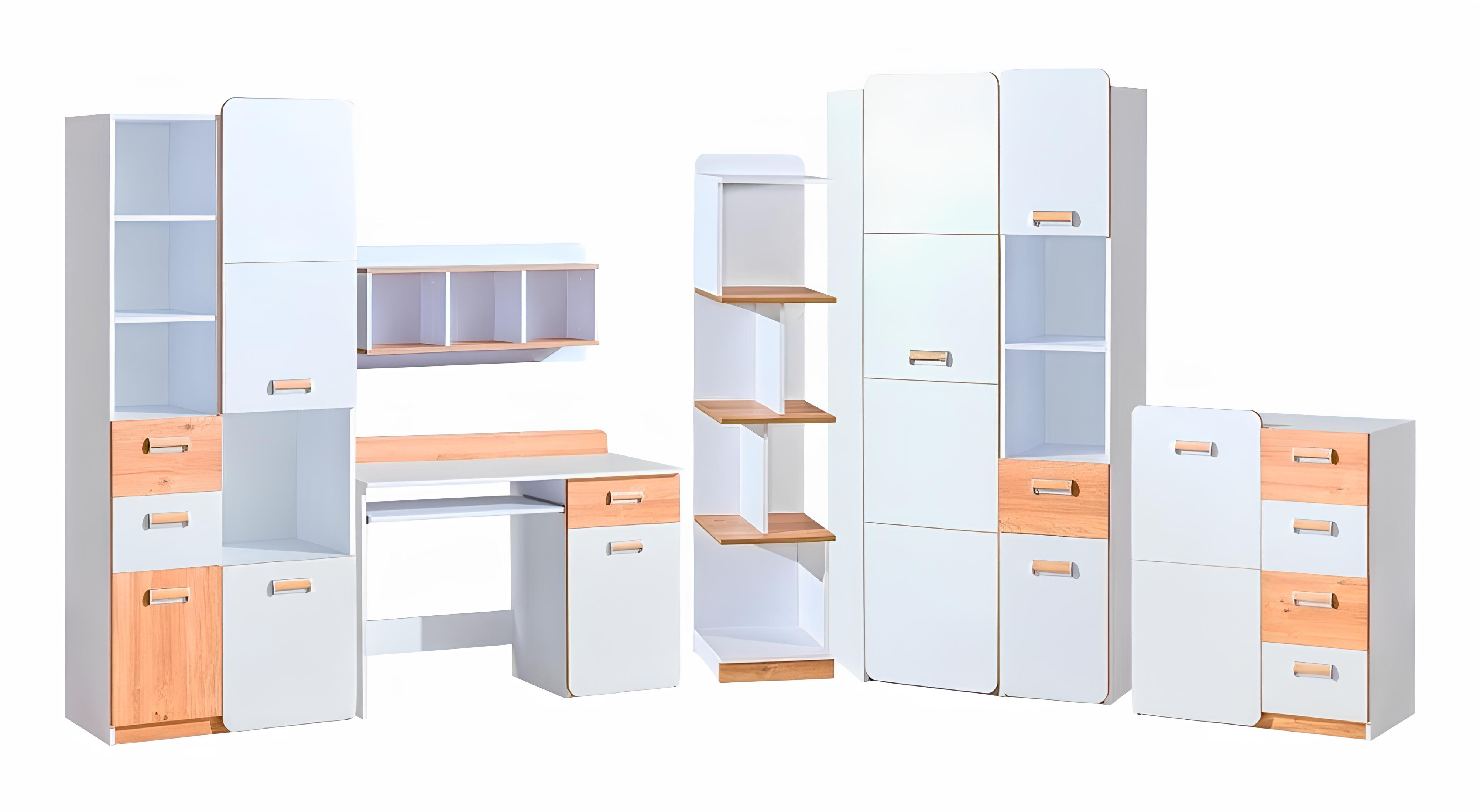 Complete youth room children\'s room dresser desk large corner wardrobe new