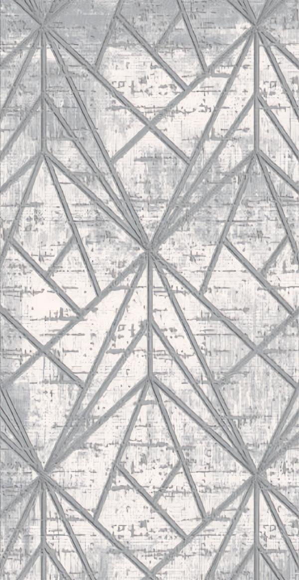 Short Pile Carpet Geometric Abstract Lines Pattern Gray Living Room Rugs