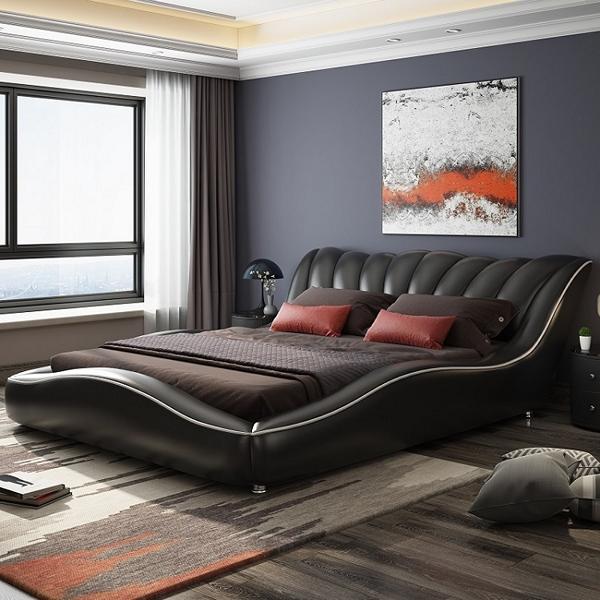Bed Luxury 180x200 Bedroom Faux Leather Furniture Modern Design New