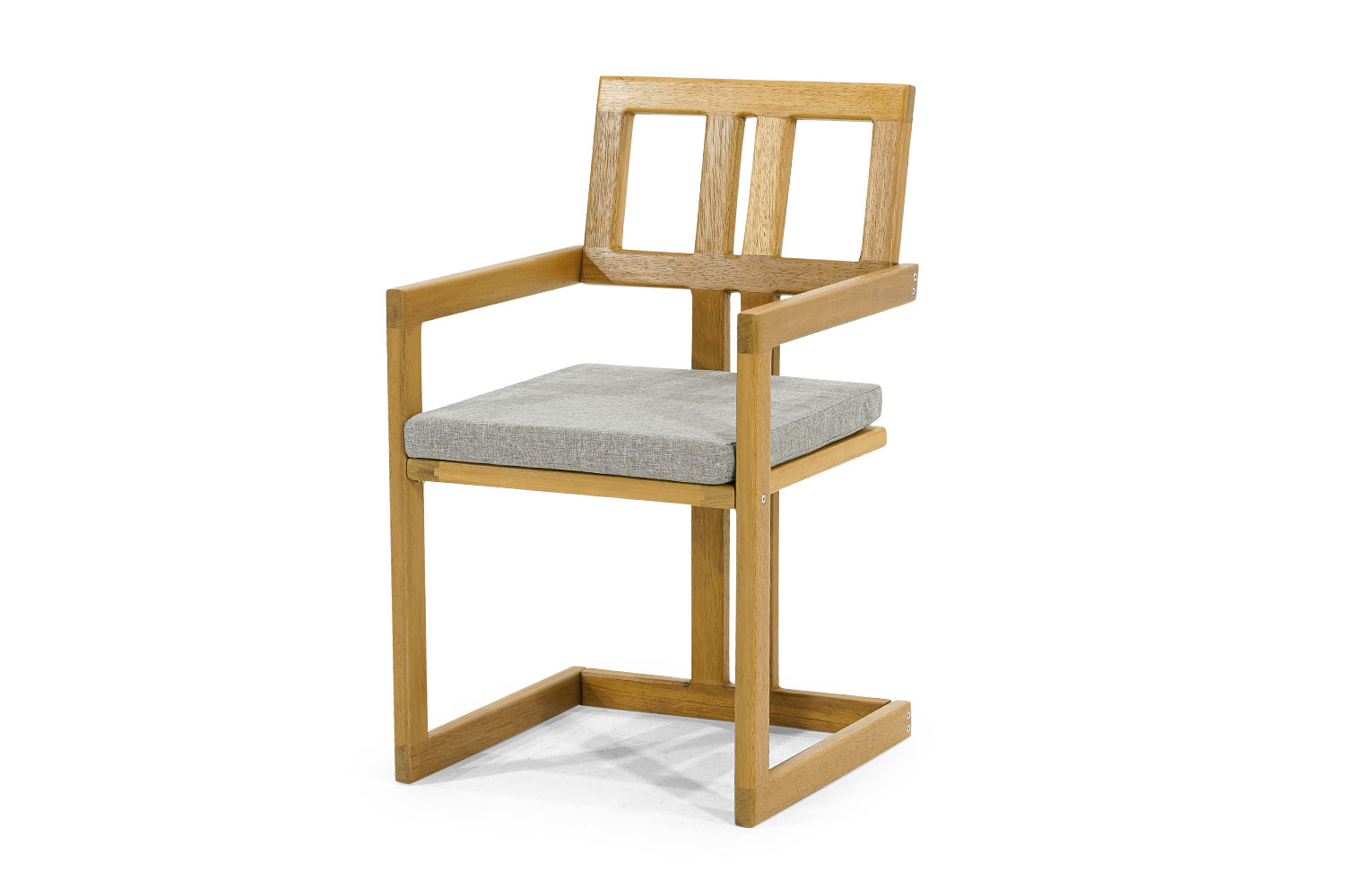 Light beige outdoor chair designer wooden chairs patio furniture garden chair