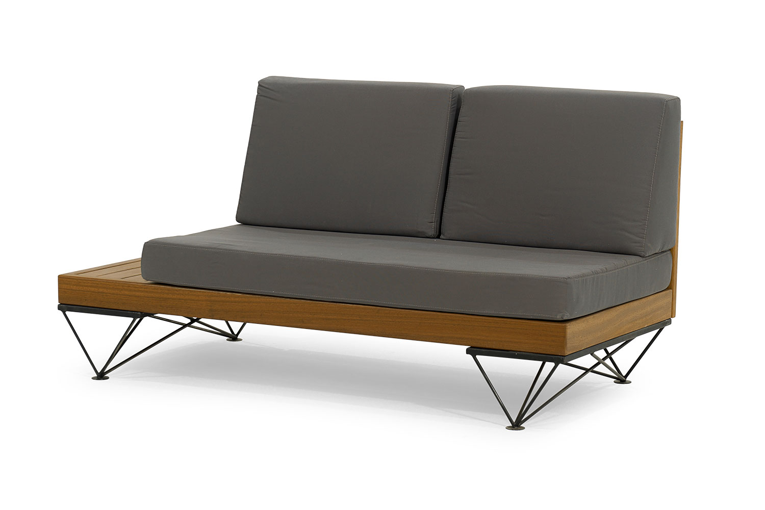 Dark brown garden furniture luxurious wooden bench robust patio furniture