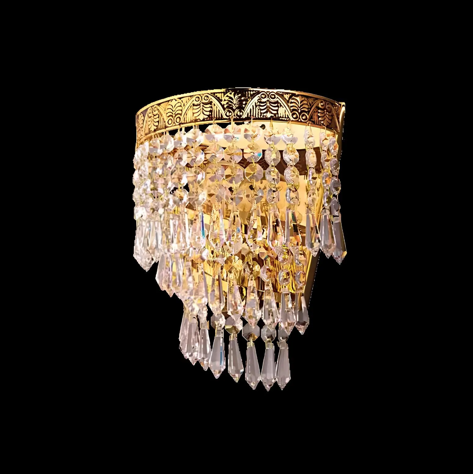 Chandelier Ceiling Light Luxury Gold Chandelier Ceiling Lamp Crystal Art