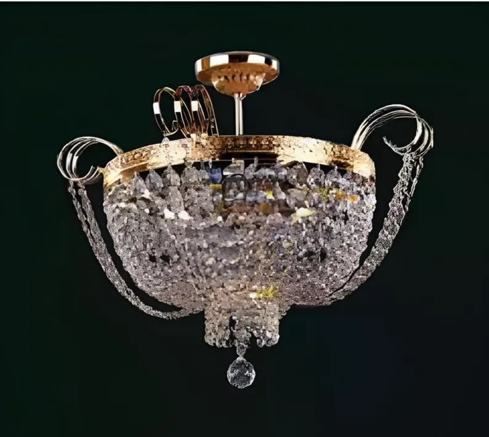 Luxury chandelier ceiling lamp chandelier gold crystal