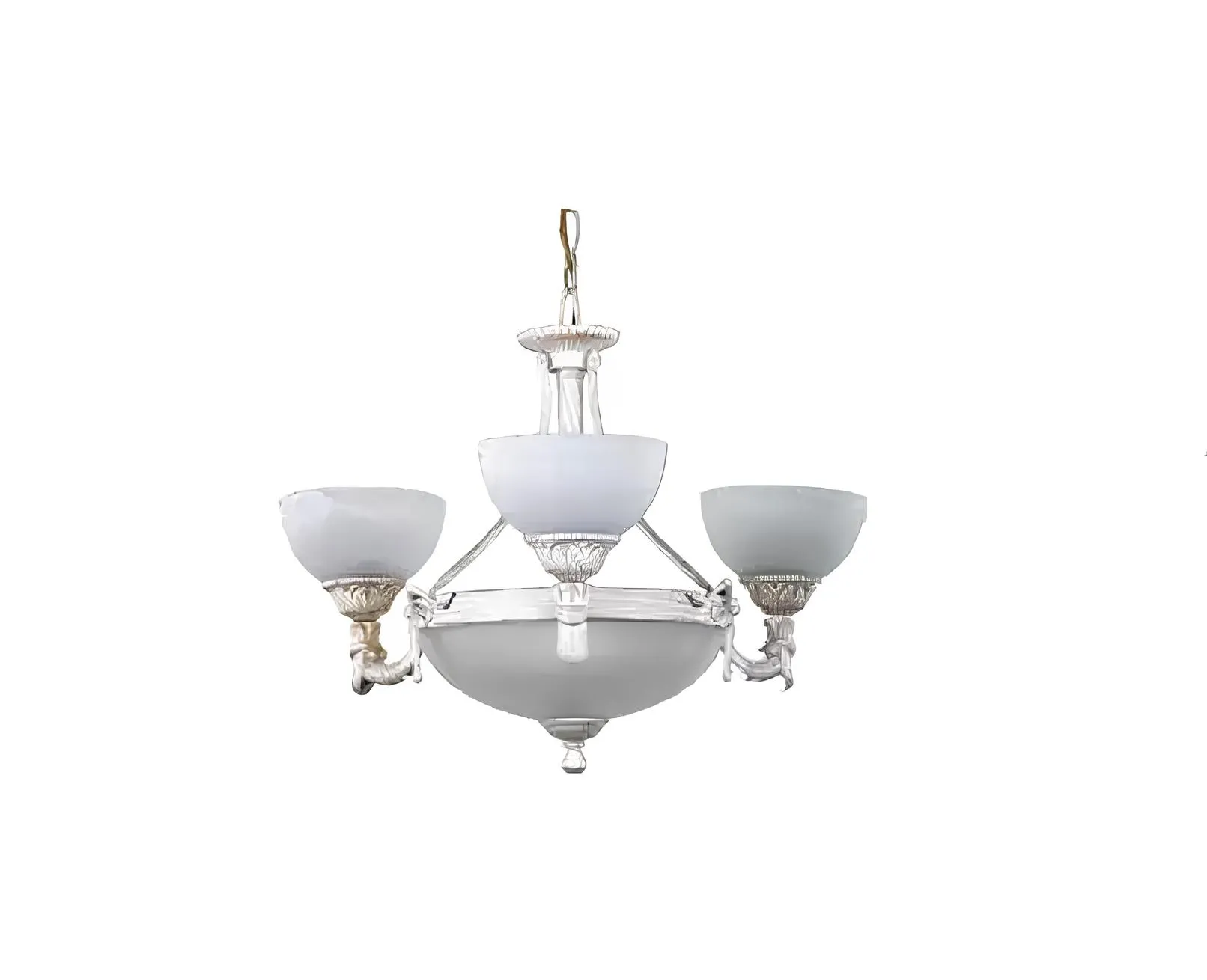 Chandelier ceiling lamp modern ceiling light white glass lamps