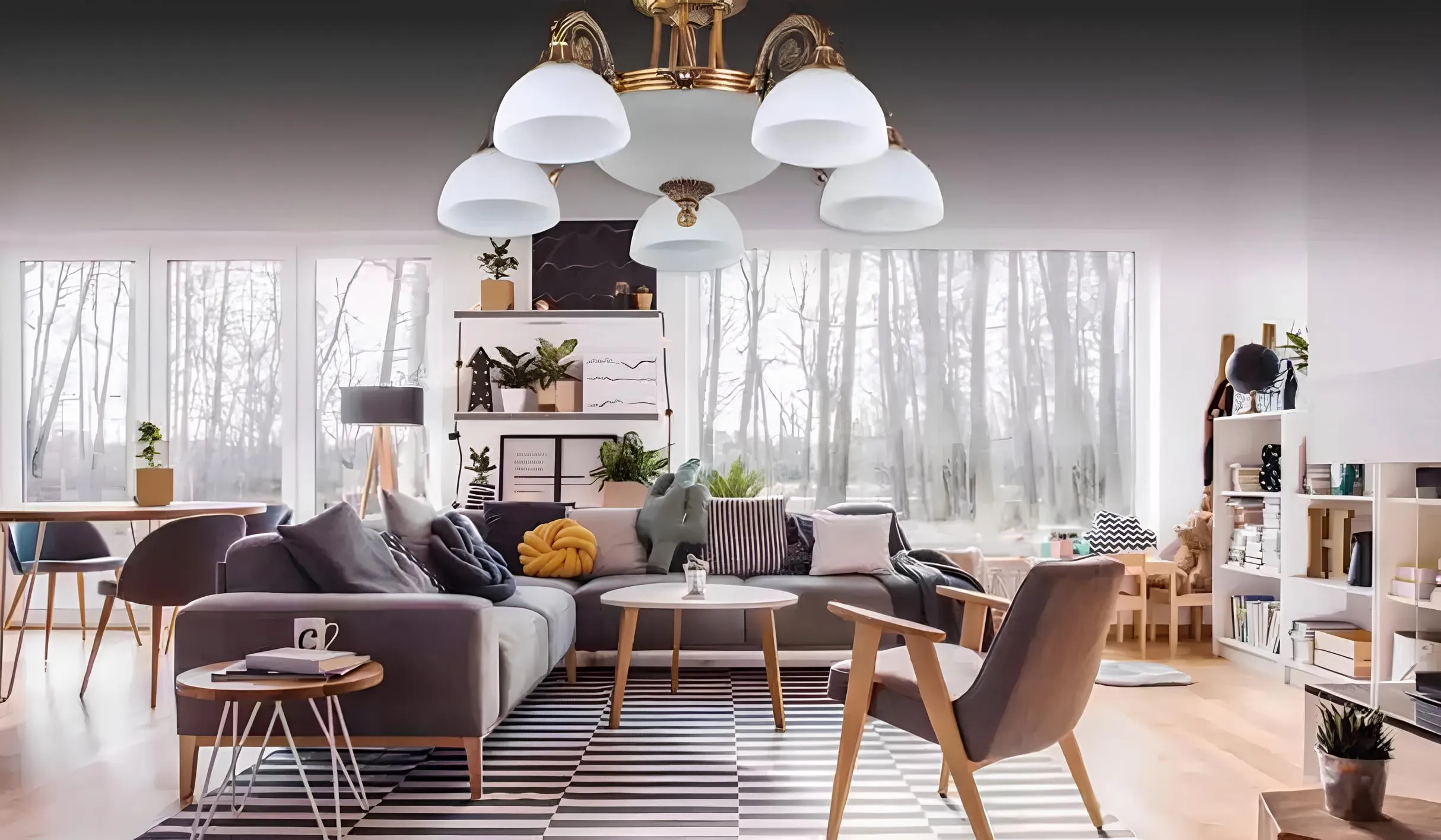 Lamps Ceiling chandelier Chandelier White ceiling lamp Glass Gold