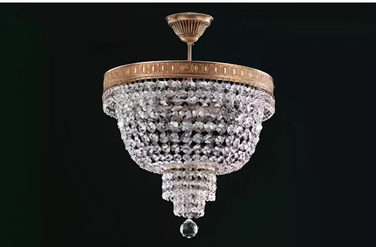 Chandelier Luxury Gold Chandelier Ceiling Lamp Crystal Art
