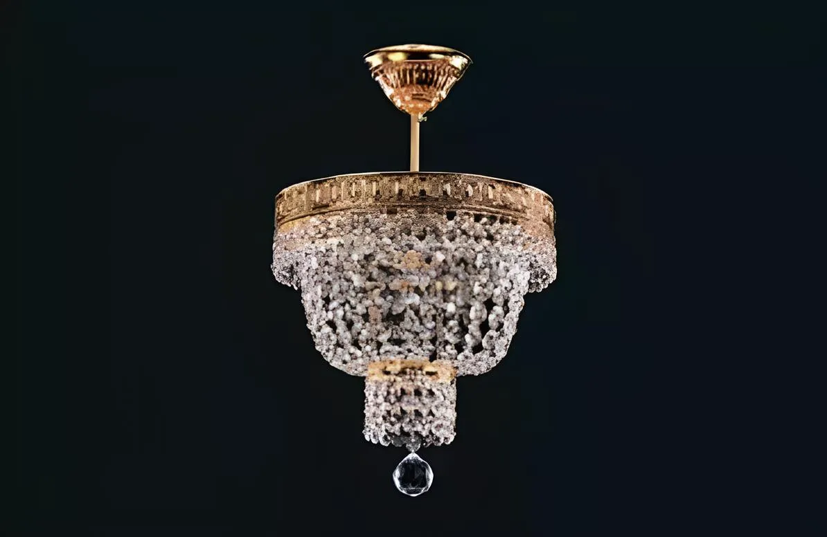 Chandelier ceiling light luxury gold ceiling lamp crystal art
