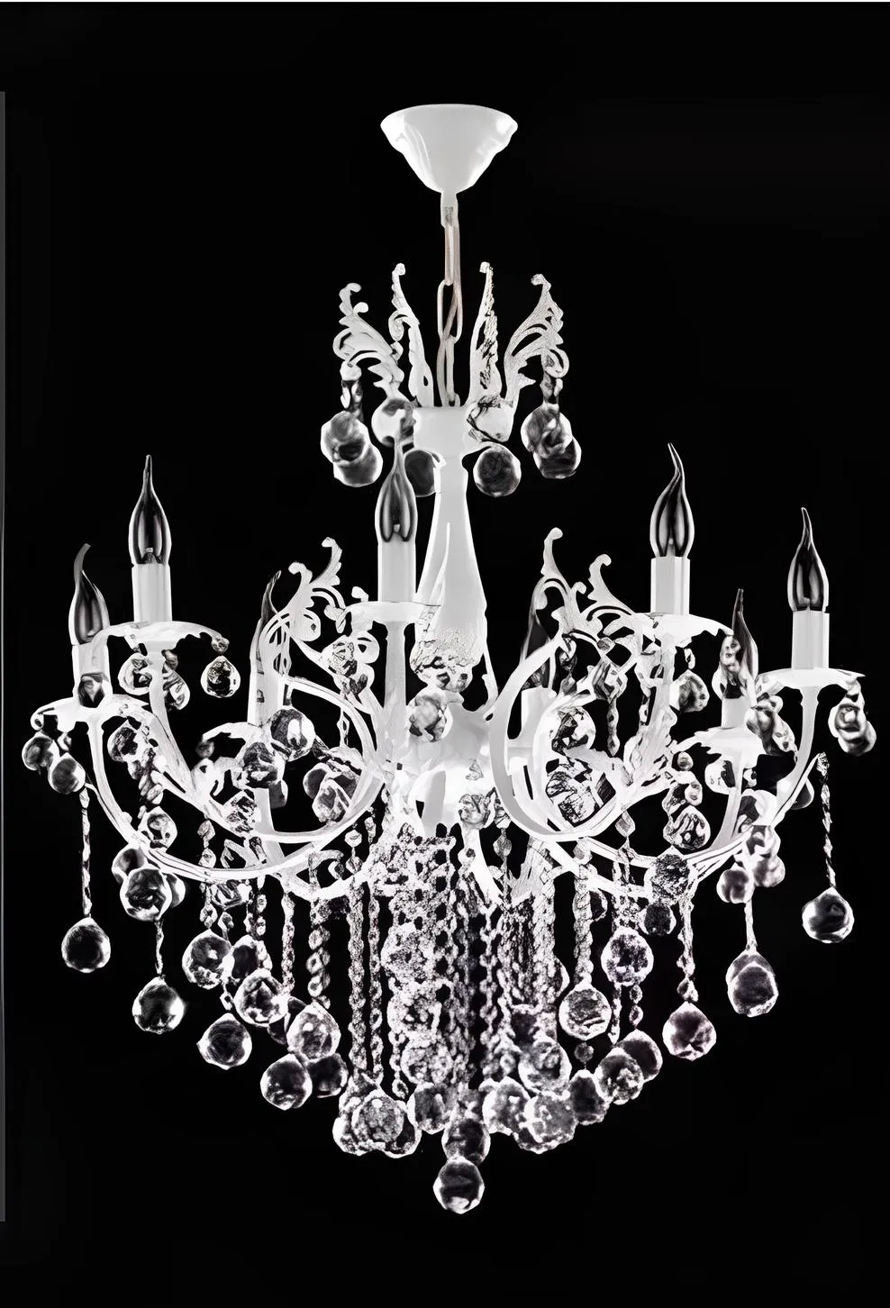 Luxury chandelier white chandelier ceiling lamp crystal lamp
