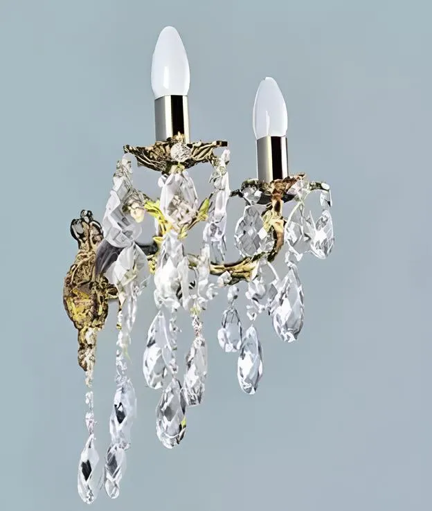Wall lamp wall lights wall light chandelier wall lamps silver crystal