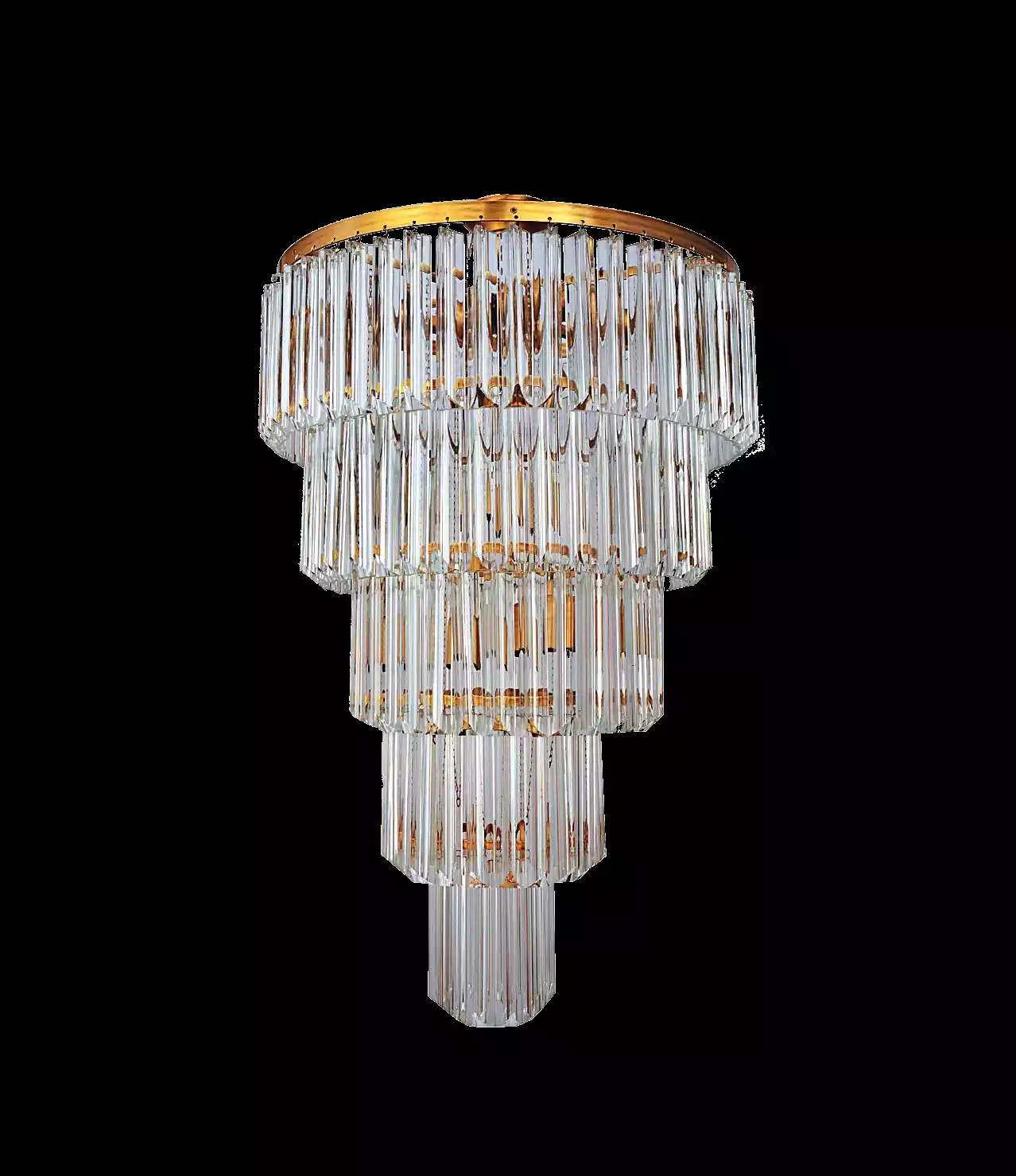 Ceiling lamp ceiling chandelier luxury gold chandelier crystal art