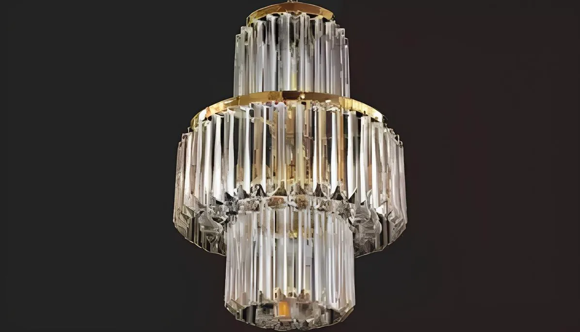 Chandelier Luxury Gold Chandelier Ceiling Lamp Crystal Art