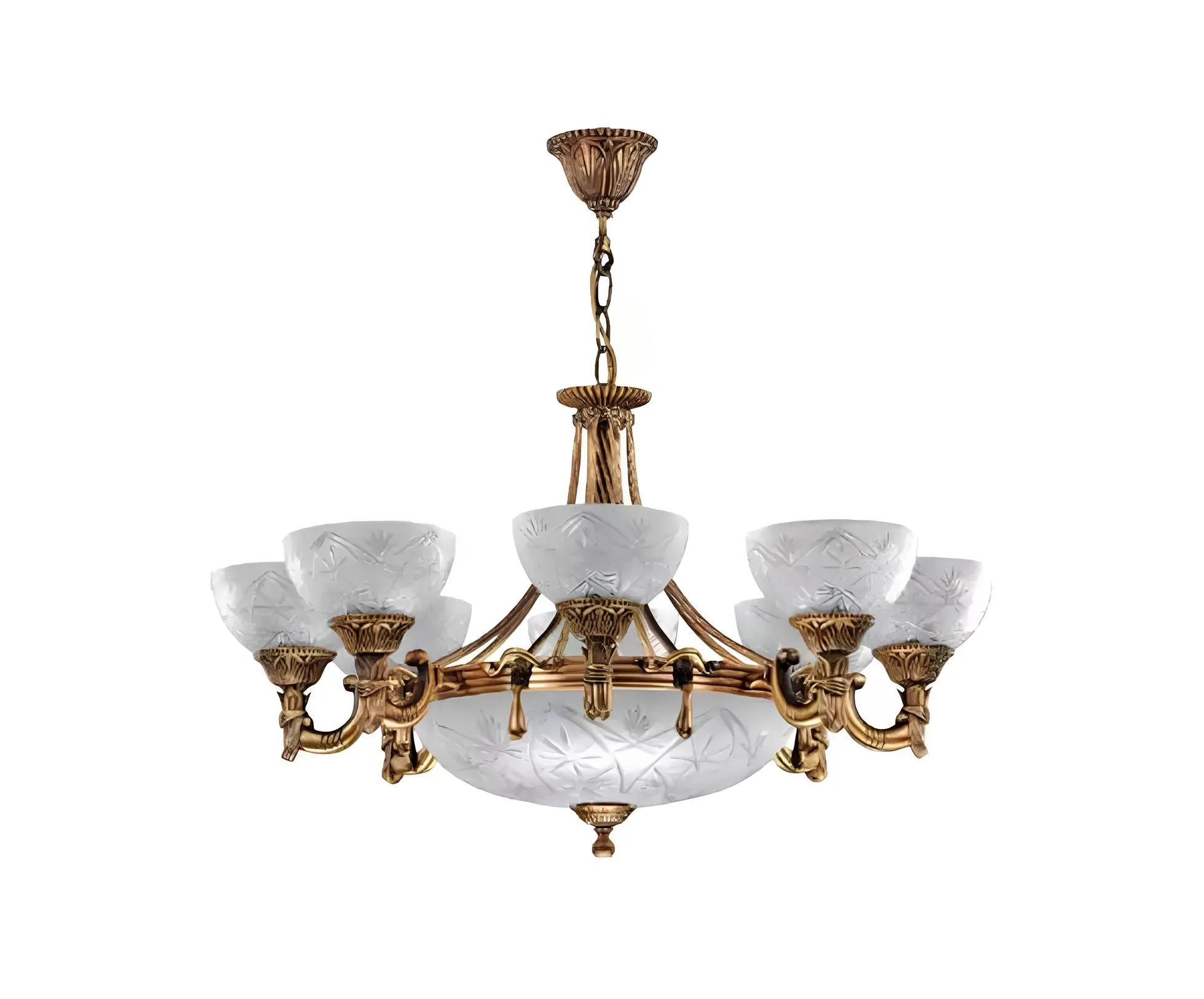 Ceiling lamp chandelier ceiling chandelier lamp crystal chandelier glass gold gray