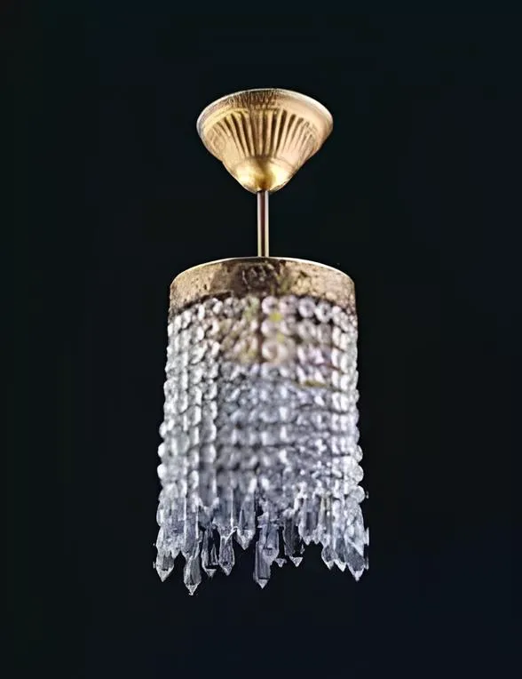 Gold ceiling chandelier crystal ceiling lamp.