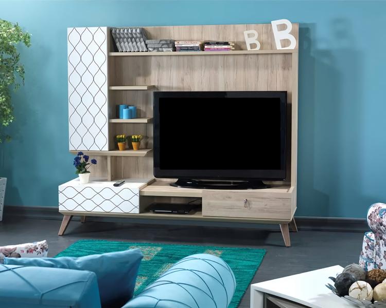TV wall unit, display cabinet, television shelf, living room furniture, cabinet, living room.
