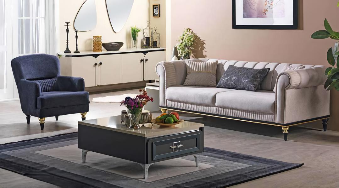 Couch sofa set living landscape lounge sofa seating group upholstered furniture 3+1