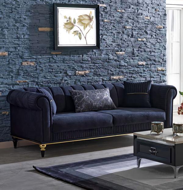 Three-seater sofa modern upholstered furniture living room design sofa 3 seater