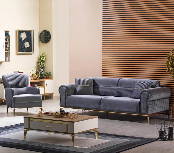 Sofa set living room couch sofa seating furniture seating group 3+1