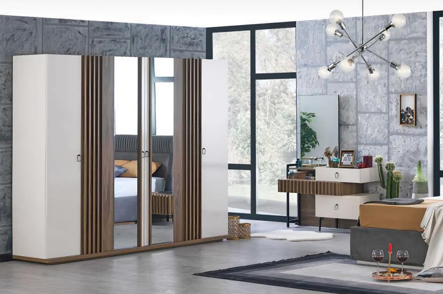 Bedroom wardrobe + chest of drawers set sideboard chests 2-piece