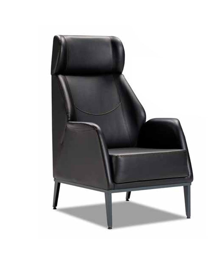 Black leather armchair designer office chair executive chair elegant furniture new
