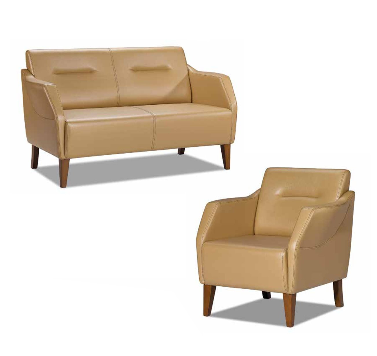 Sofa set Sofa 3+1 seat chair Modern furniture 2 pieces Beige living room