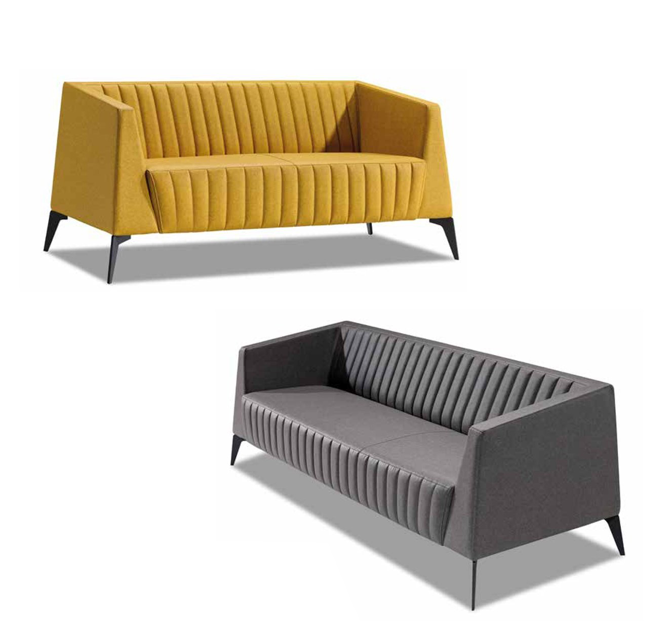 Luxury sofa set 3+3 seat leather designer modern furniture sofa 2x 3 seaters