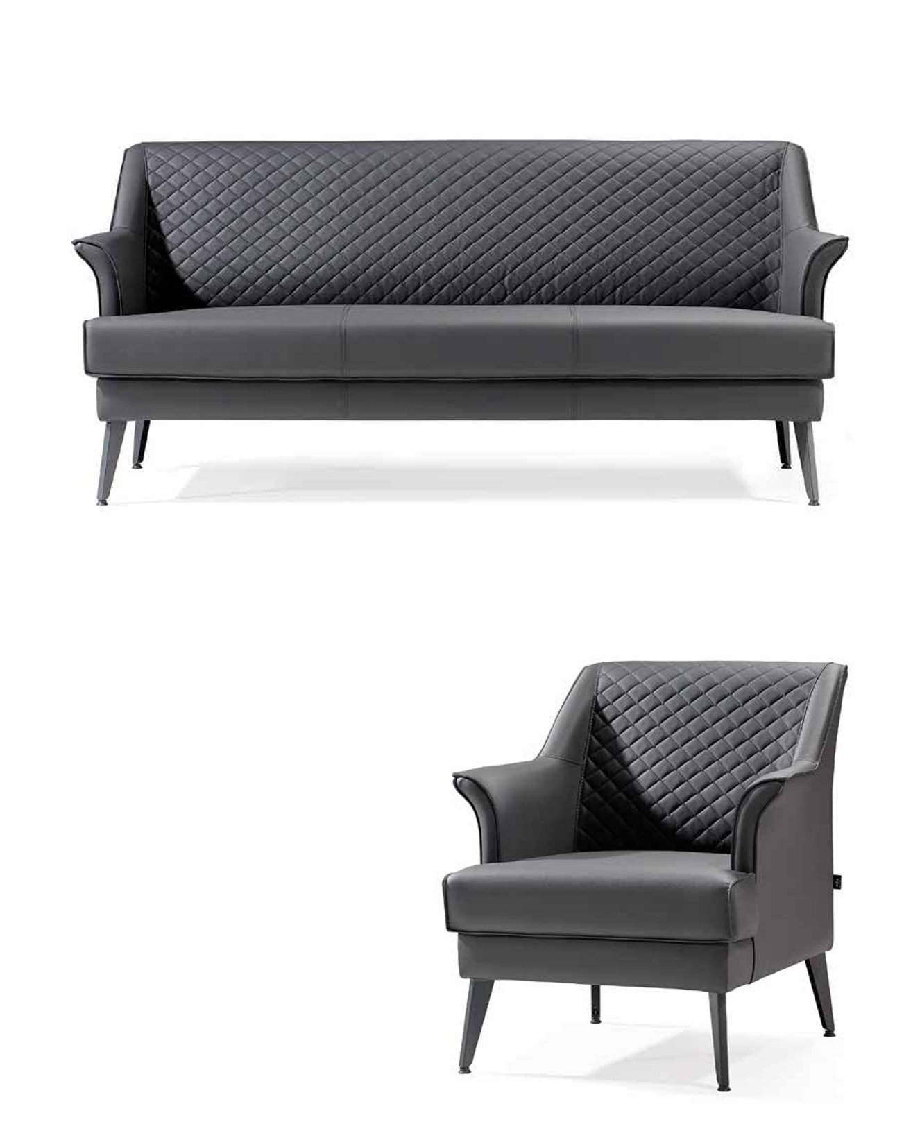 Sofa set living room set sofa 3 + 1 seat upholstered furniture 2-piece modern leather