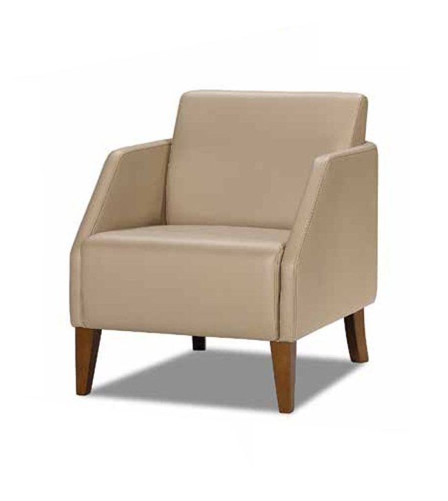 Beige single-seater luxurious upholstered armchair designer lounge chair furniture