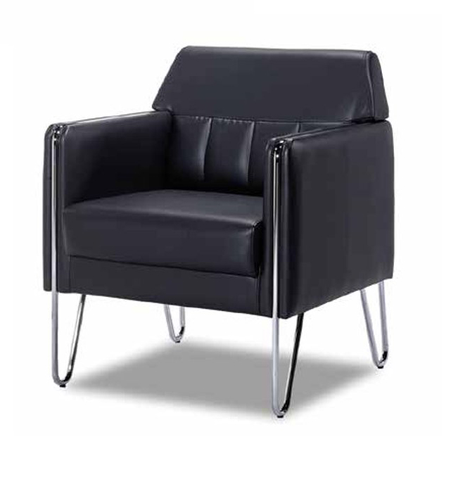 Sofa Armchair Recliner Upholstered Armchair Couch Lounge Black Office Hotel Club
