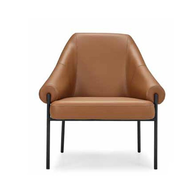 Recliner Sofa Armchair Upholstered Armchair Couch Lounge Office Hotel Club Orange