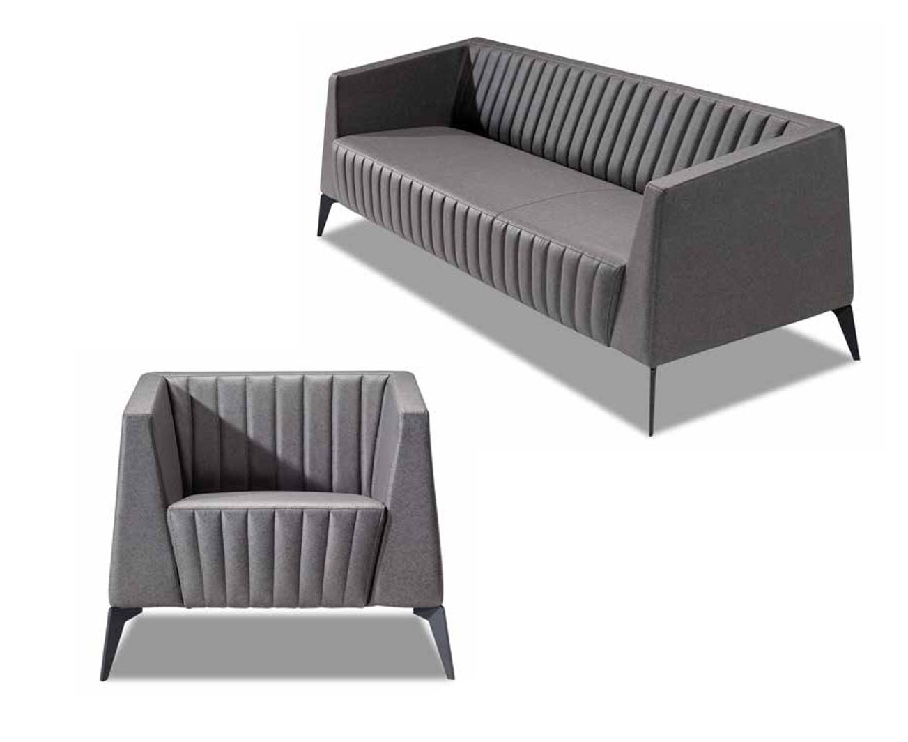 Sofa leather couch upholstery seat 3+1 seater set design couches sofas