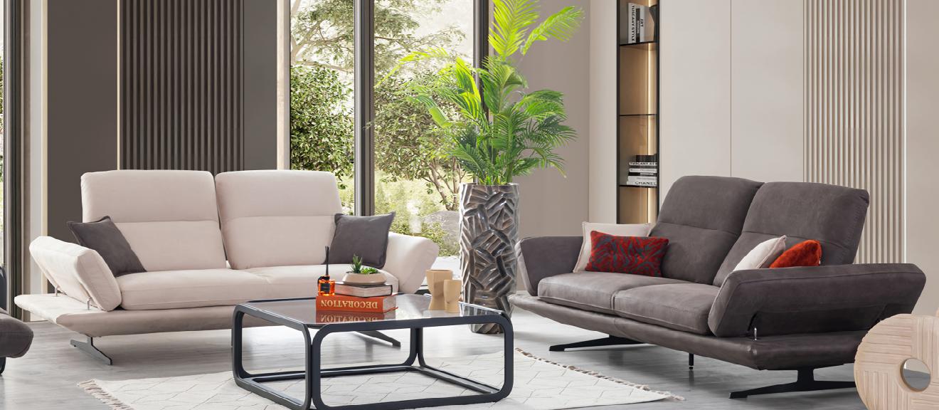 Living Room Design Set 3+3 Seater Sofa Complete Set Sofas 2-piece New