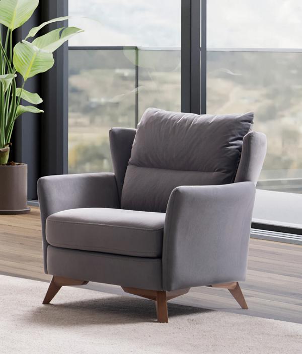 Cushioned visitor chair hotel lounge chair recliner upholstered chair