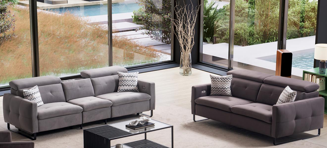 Design living landscape sofa set 3+2 seater upholstered fabric sofa living room furniture