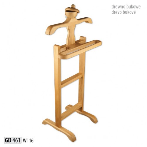 Clothing rack beech wood laundry rack clothes pole coat rack stand