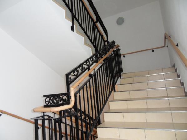 Stair railing handrail Echen wood metal custom-made railing model #398