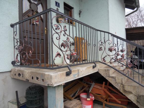 Classic railings handcrafted balcony stair iron fence fence 1 linear meter #336