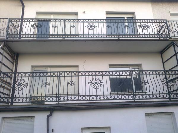 Classic railing handmade balcony stairs wrought iron fence 1 linear meter #159