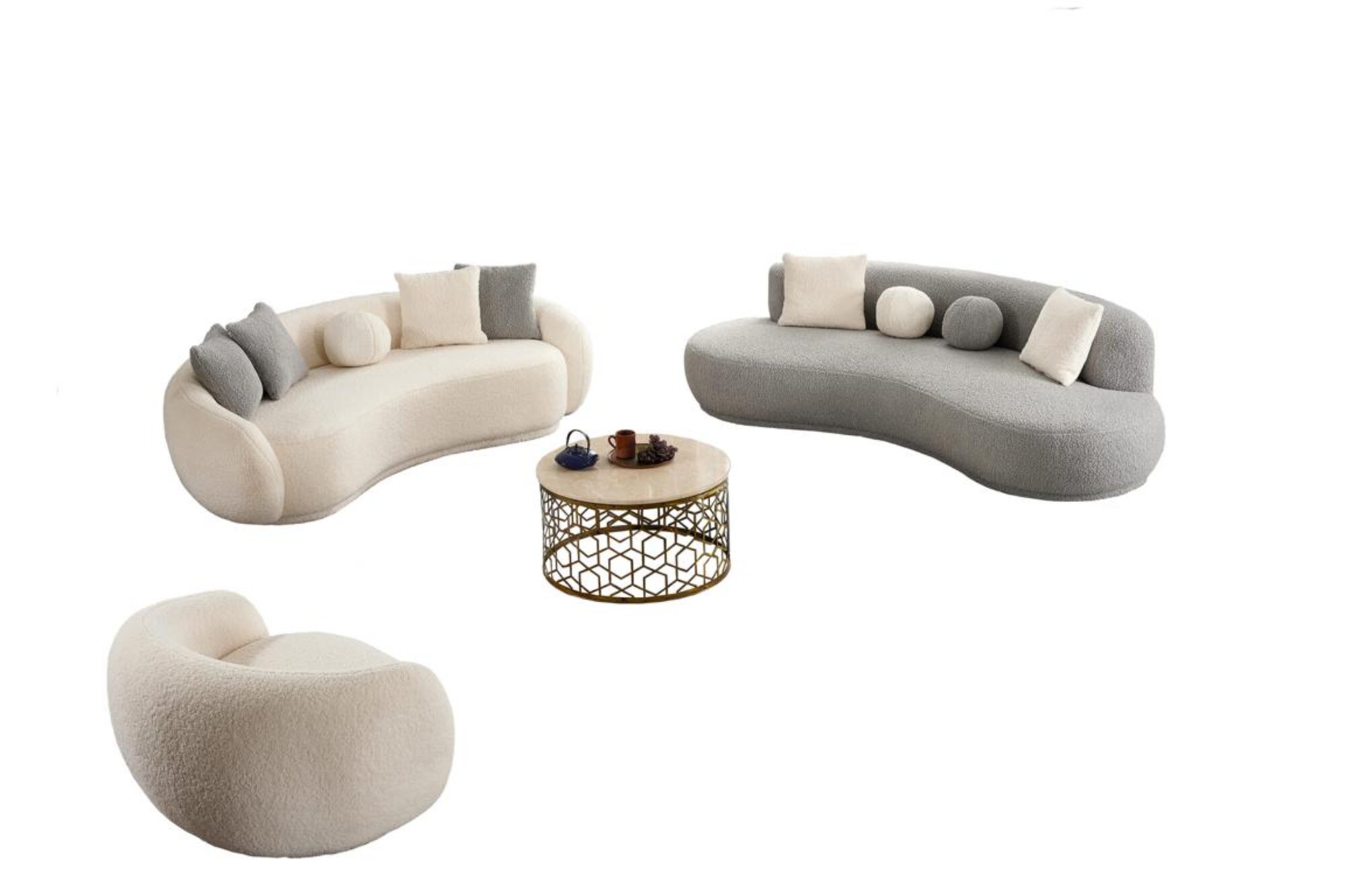 Sofas 4-seater complete sofa 3-seater couches living room set relaxation set