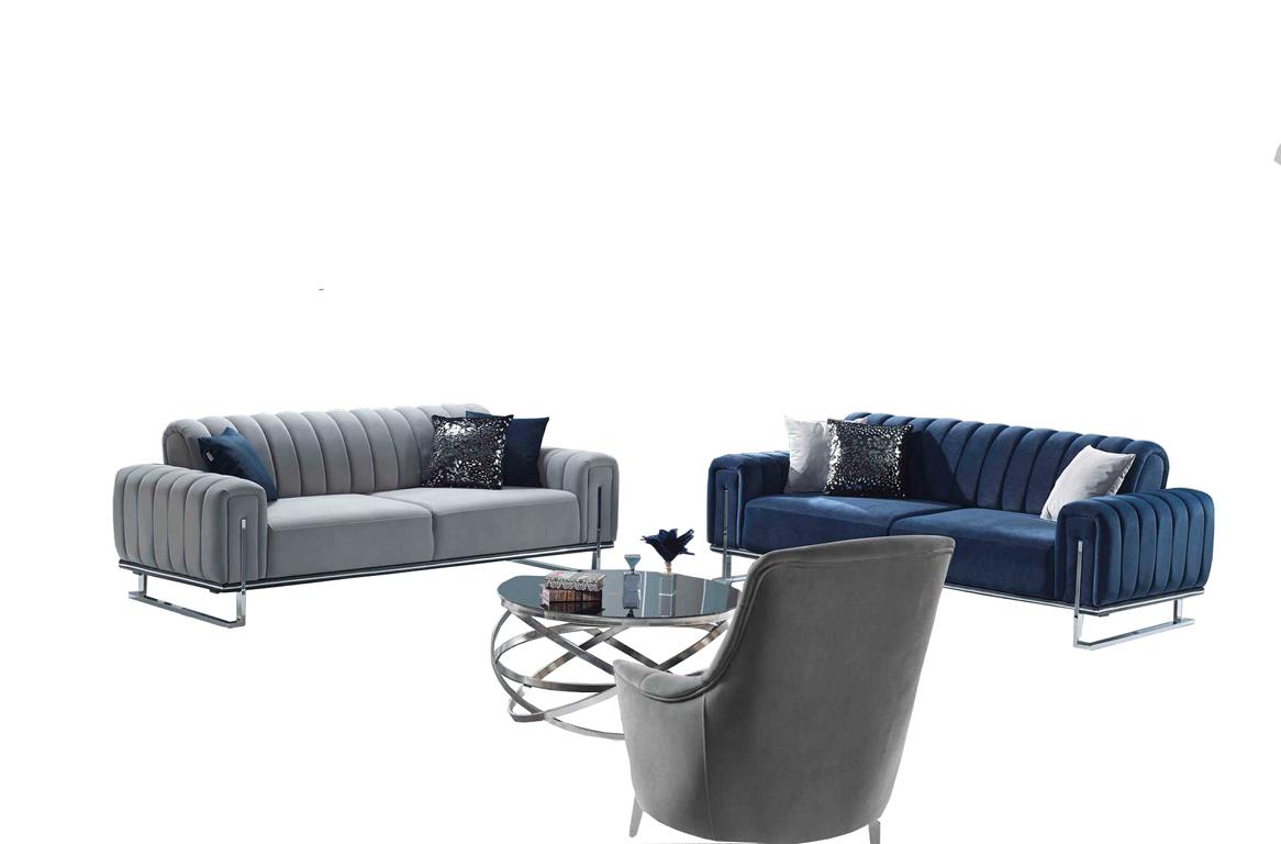 Living room sofa 3-seater relaxation set 3-piece lounge set complete sofa couch