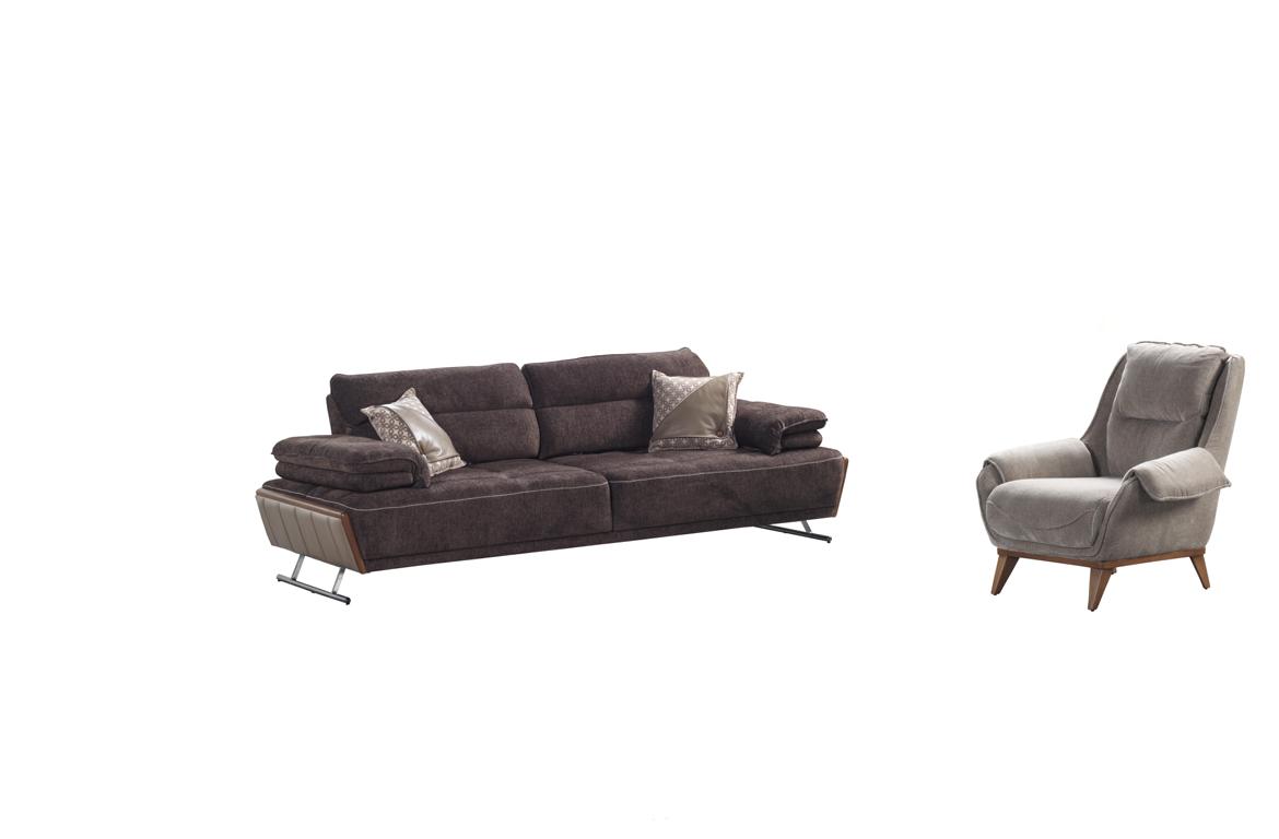 Sofa 3-seater couch lounge set complete sofa relaxation set living room 2-piece