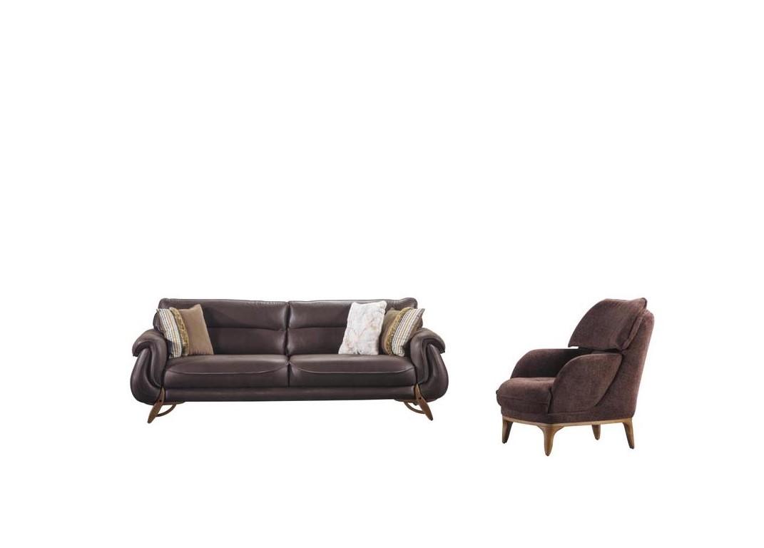 Sofa 3-seater living room couch complete sofa lounge set relaxation set 2-piece