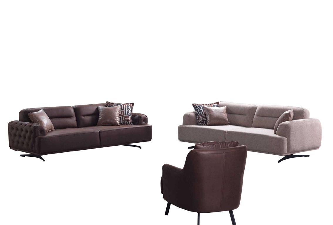 Sofa 3-seater couch seating group armchair living room suite 3-piece set sofa set