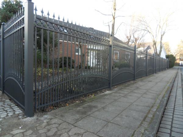 Outside Garden Baroque Rococo Fence Classic Railing Fence Wrought Iron 1 linear meter 413