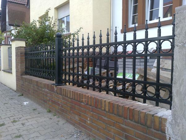 Railing Fence Railing Wrought Iron Handcrafted Classic Fences Garden M254 New