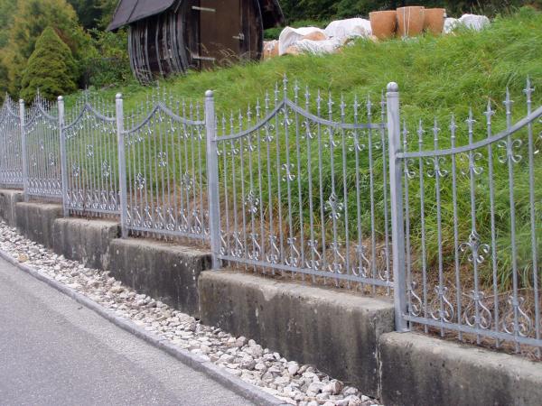 Fence Garden Classic Wrought Iron Handmade Custom Railing M228 1 linear meter