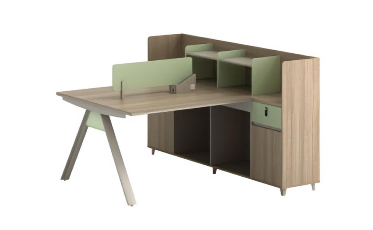 Desk co-working table team office table shared desk for 2 people